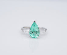 Colombian Emerald Diamond Platinum Ring 2ct Size 7 RG4333