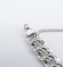 James Avery Light Double Curb Charm Bracelet Sterling Silver Size Medium BS2968