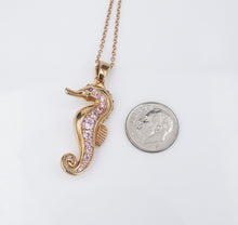 Neda Behnam Sterling Silver Vermeil Seahorse Enhancer Pendant Necklace NS2127B