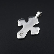 James Avery Hearts and Flowers Cross Pendant Sterling Silver 14k Retired PS2075