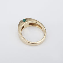 James Avery Meridian Birthstone Ring Lab Emerald 14k Gold Size 6 Retired RG4045