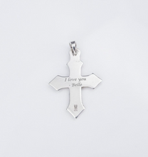 James Avery Passion Cross Pendant Charm Sterling Silver 1 1/16" Engraved PS2152