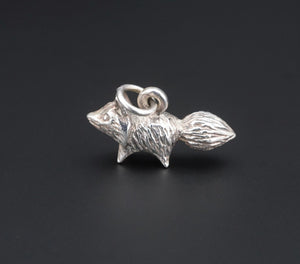 James Avery Wild Fox Charm 3D Sterling Silver 7/8" HTF Retired Uncut CHS1698