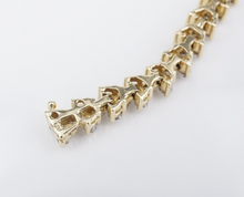 Unique 14k Natural Diamond Tennis Bracelet 6ctw Yellow Gold 7.5" BG893