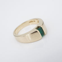 James Avery Meridian Birthstone Ring Lab Emerald 14k Gold Size 6 Retired RG4045