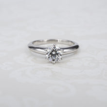 Tiffany & Co Diamond Engagement Ring Platinum .62ct H VS1 Size 5.5 RG4247