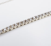 Classic 14k White Gold 1.9 carat Natural Diamond Tennis Bracelet 7.25" BG772