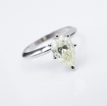 14k Green Yellow Diamond Engagement Ring GIA Fancy 1.5ct Sz 6 Solitaire RG3913