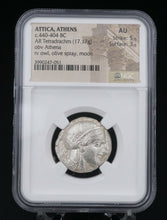 Ancient Greece Athens Attica Tetradrachm 440-404 BC Silver Coin NGC AU 5/5 CN269
