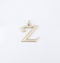 James Avery Large Script Initial Z Charm 14k Yellow Gold Retired 13/16" CHS1977