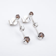 H. Stern 18k White Gold Diamond Fancy Chocolate Diamond Drop Earrings EG2237