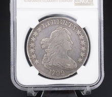 1799 Early Draped Bust $1 Silver Dollar Coin NGC VF Cleaned CN315