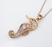 Neda Behnam Sterling Silver Vermeil Seahorse Enhancer Pendant Necklace NS2127B