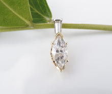 14k Yellow Gold 1 ct Marquise Natural Diamond Solitaire Pendant Unique PG1817