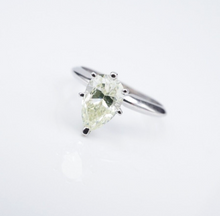 14k Green Yellow Diamond Engagement Ring GIA Fancy 1.5ct Sz 6 Solitaire RG3913