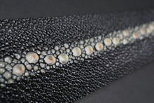 Claudio Calestani Sterling Silver Galuchat Leather Belt Buckle Janet Brown M261