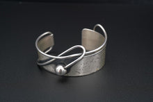 Sterling Silver Otto Robert Bade ORB Cuff Bracelet Modern Wavy 6.75" 20 BS2667