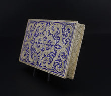 Antique Sterling Silver Enamel Snuff Box Austrian 935 Trinket 3" M1947