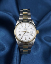 1988 Rolex Oyster Perpetual Date 15053 SS 14k 18k White Dial 34mm W1018