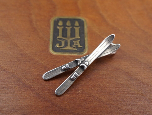 James Avery Ski Charm Sterling Silver Rare Retired HTF 1