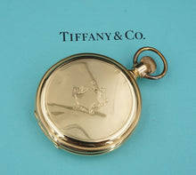 1920s Solid 18k Yellow Gold Tiffany & Co Pocket Watch New York Winds & Runs W817