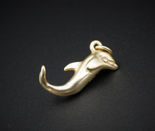 James Avery Beluga Whale Charm Dolphin 14k Yellow Gold Pendant Retired CHS1703