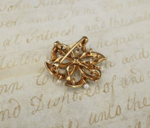 Antique 14k Yellow Gold Seed Pearl Diamond Sunburst Pendant Pin Brooch OG356