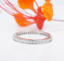 Van Cleef Platinum Diamond Eternity Band Ring Romance Sz 7 54 VCA Box RG4215