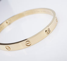 Cartier 18k Yellow Gold Love Bracelet Size 20 with Box & Cert BG786