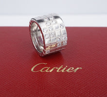 Cartier Diamond Lanieres Ring 18k White Gold Size 5 Euro 49 RG4235