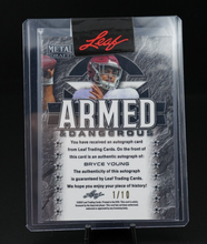 2022 Leaf Metal Draft Bryce Young Rc Auto Panthers #ed 1/10 Armed & Dangerous