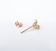 Trendy Diamond Bug Single Earring Stud 18k Rose Gold 0.26" New EG2404