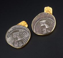 Luisa Del Valle 18k 20k Gold Ancient Parthan Artabanus Coin Cufflinks M1767