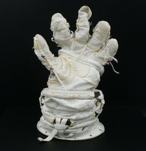 Astronaut Ed Lu NASA Space Shuttle Era Phase VI Glove Restraint Matched Pair EMU