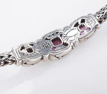 John Hardy Sterling Pink Topaz Batu Kali Classic Chain Bracelet 14mm Med. BS2880