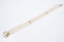 Classic JKa 14K Yellow Gold Double Strand Pearl Bracelet 7" 5.5mm J. Kohle BG853