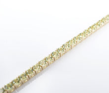 The Last Line Peridot Tennis Bracelet 2.7ct 14k Yellow Gold 6.5" Designer BG829