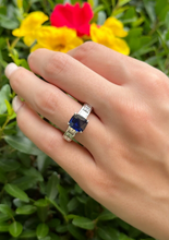 Burma Sapphire Diamond Ring GIA No Heat Platinum Engagement Cocktail Sz 7 RG4230