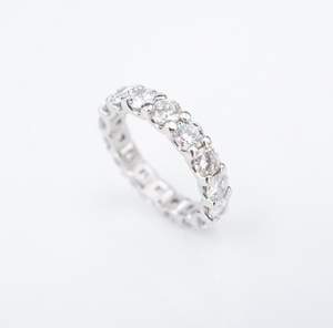 Platinum 3 carat Diamond Eternity Band Ring Size 5 Anniversary RG4198