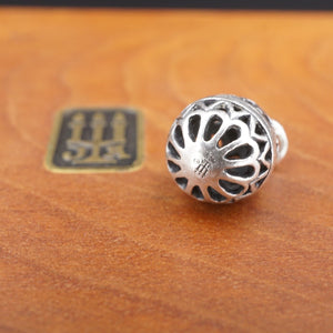 James Avery Fleur De Lis Easter Egg Charm 3D Sterling Silver Retired CHS1997