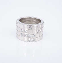 Cartier Diamond Lanieres Ring 18k White Gold Size 5 Euro 49 RG4235