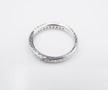 14k White Gold 1/2ct Diamond Half Eternity Band Stackable Ring Size 6 RG1860