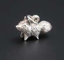 James Avery Wild Fox Charm 3D Sterling Silver 7/8" HTF Retired Uncut CHS1698