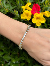 Unique 14k Natural Diamond Tennis Bracelet 6ctw Yellow Gold 7.5" BG893
