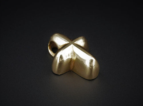James Avery Puffy Cross Pendant 3D Slider 14k Gold 1