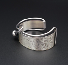Sterling Silver Otto Robert Bade ORB Cuff Bracelet Modern Wavy 6.75" 20 BS2667