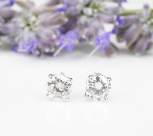 14k Diamond Stud Earrings White Gold 0.9 Carat Round Natural Screw Back EG2223