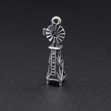James Avery 3D Windmill Charm Sterling Silver Rare Retired HTF 1" CHS1936
