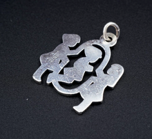 James Avery Girls Jumping Rope Charm Sterling Silver 7/8" Rare Retired CHS1676