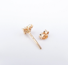 Diamond Stud Butterfly Single Earring 18k Rose Gold Natural Round EG2399